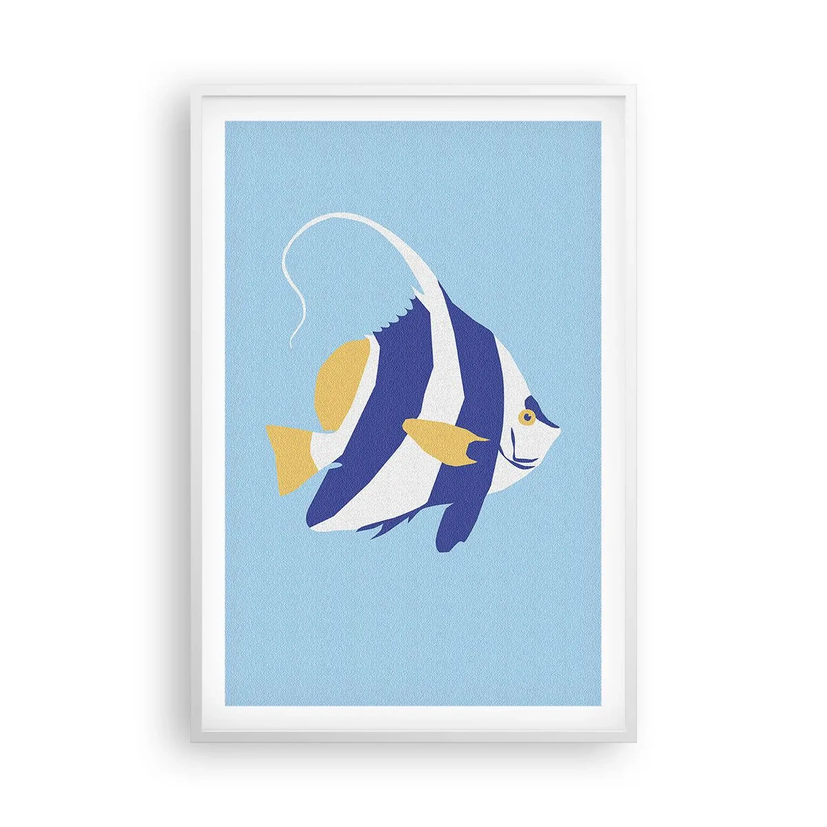 Plakat i hvid ramme - Savner tropisk vand - 61x91 cm