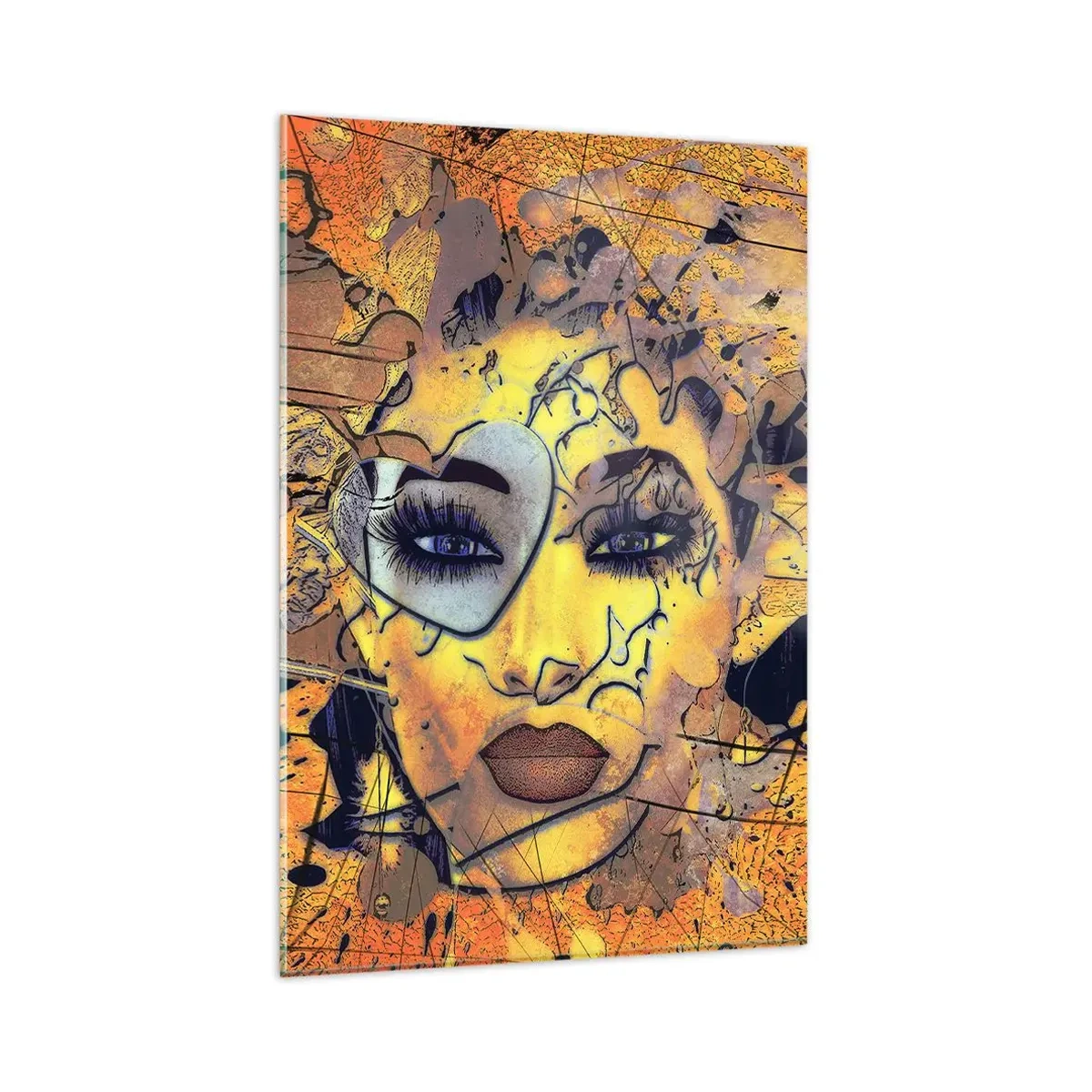 Billede på glas - Solrig skønhed - 80x120 cm