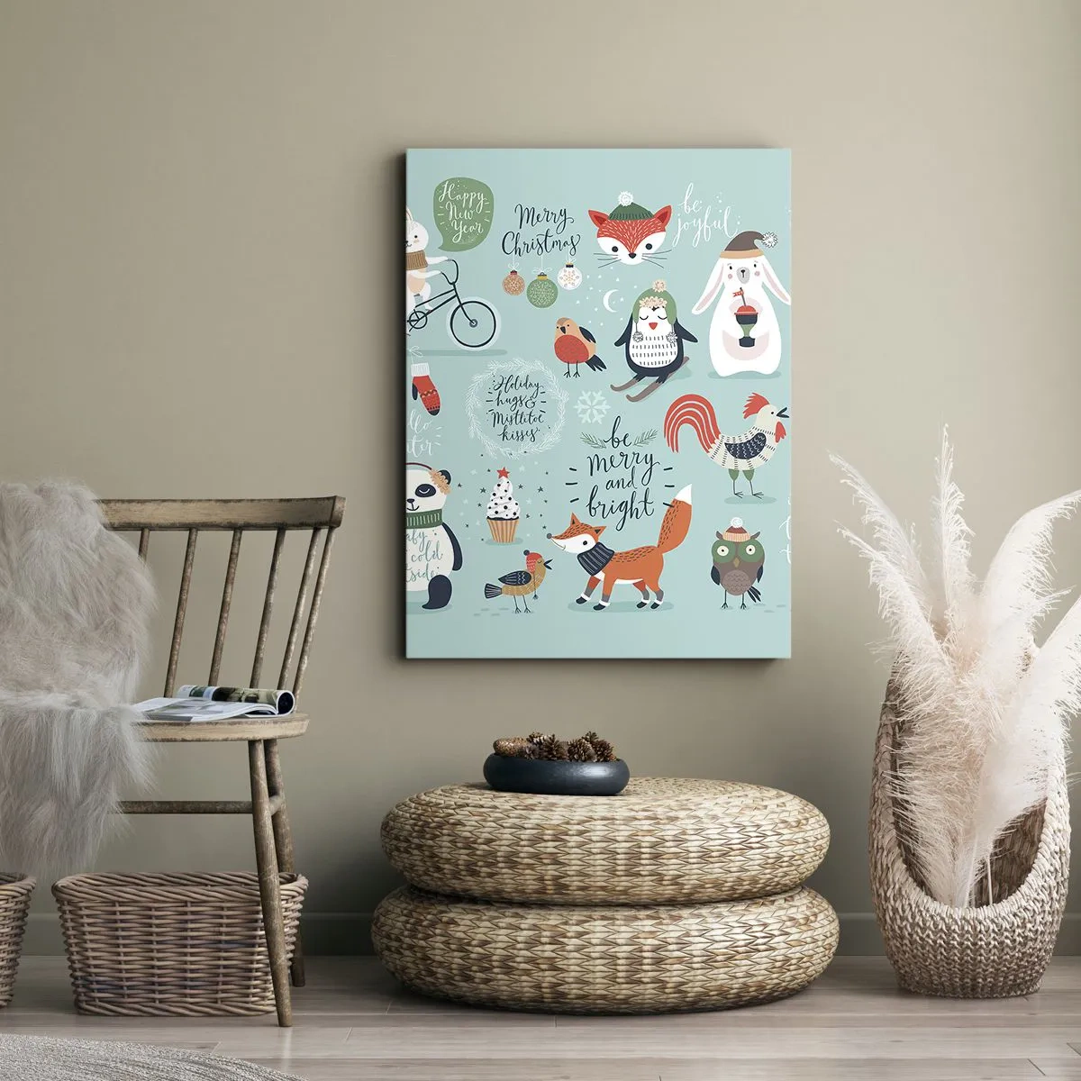 Lærredstryk - Billede på lærred - Må det altid være jul allerede nu! - 50x70 cm