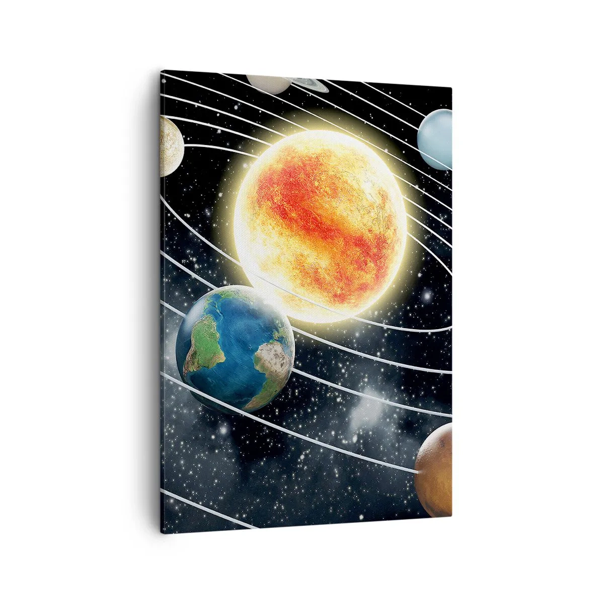 Lærredstryk - Billede på lærred - Kosmisk dans - 50x70 cm