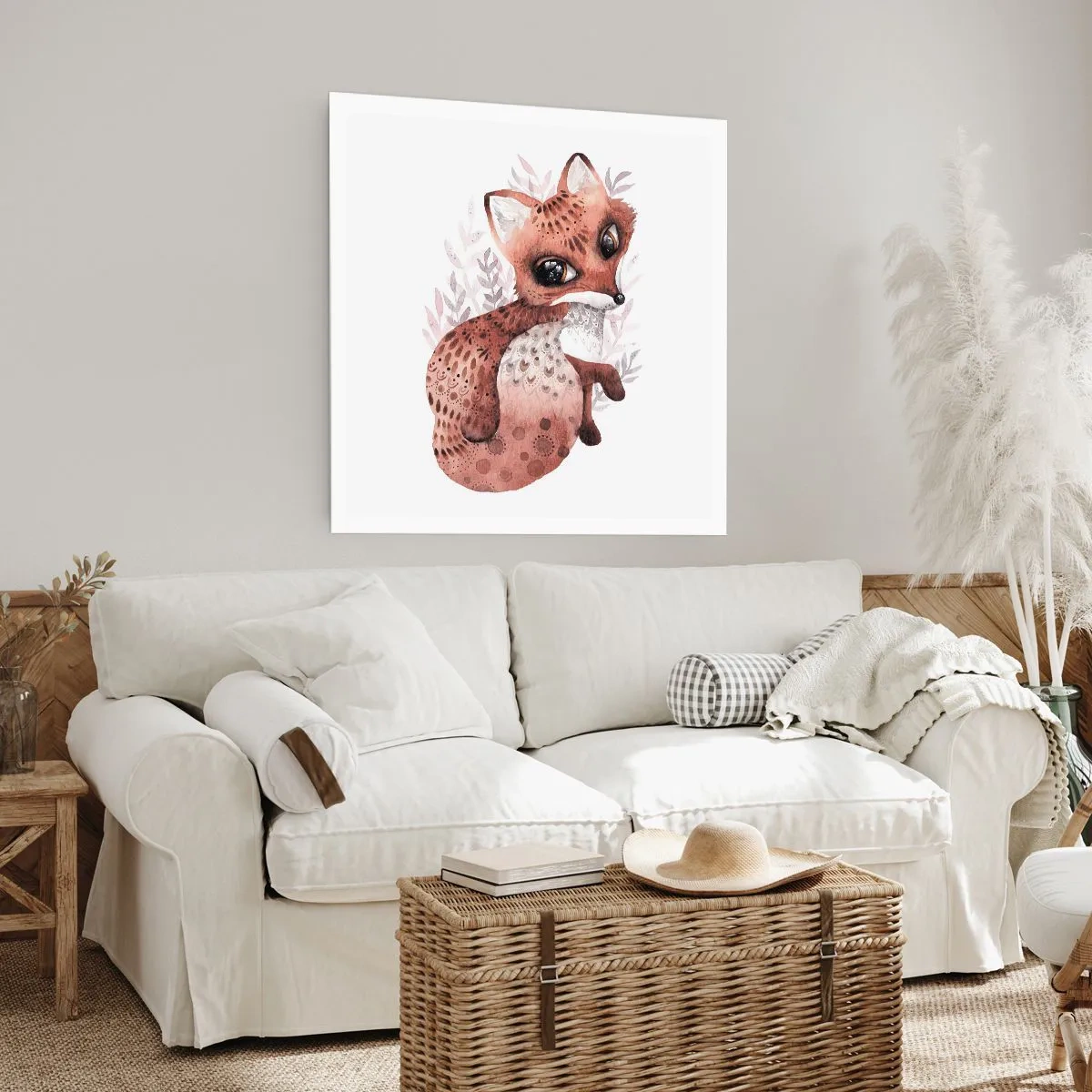 Plakat - Kun kærlighed - 40x40 cm