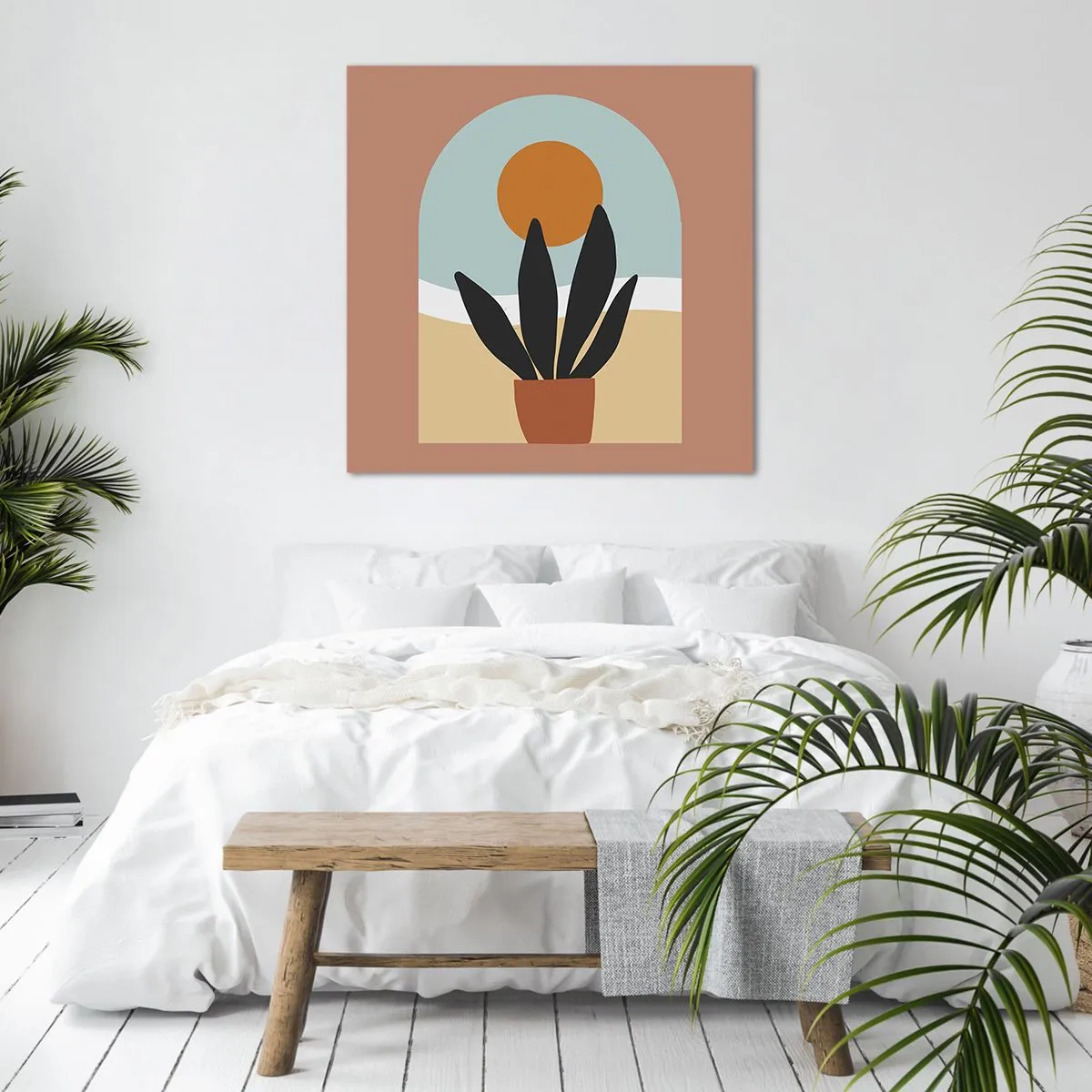 Lærredstryk - Billede på lærred - Små glæder - 70x70 cm