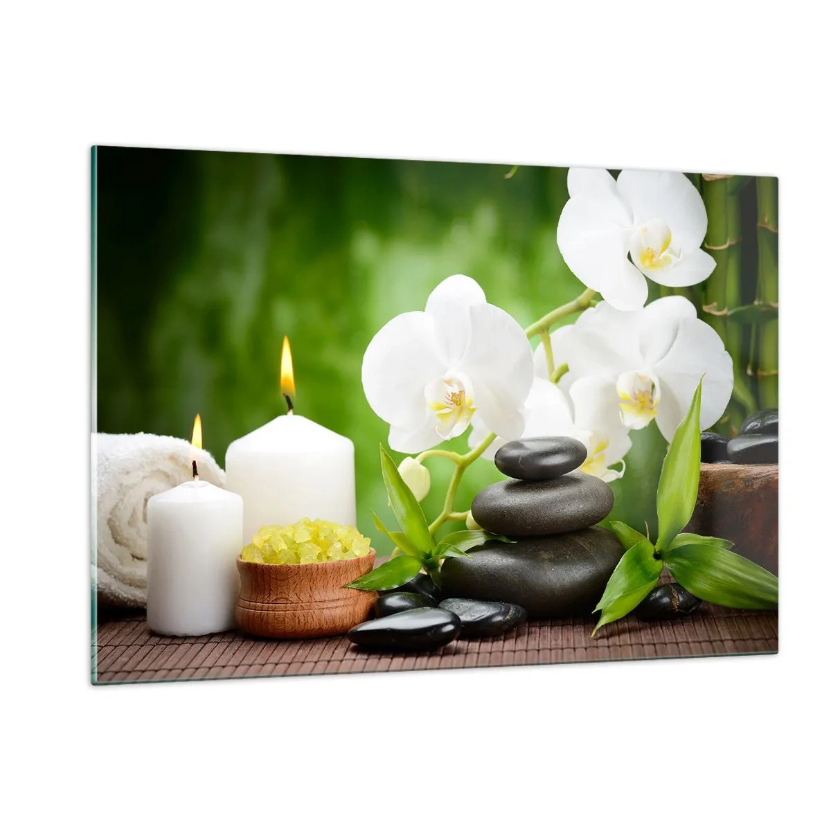 Billede på glas - Duftende, blomstret, delikat touch - 120x80 cm