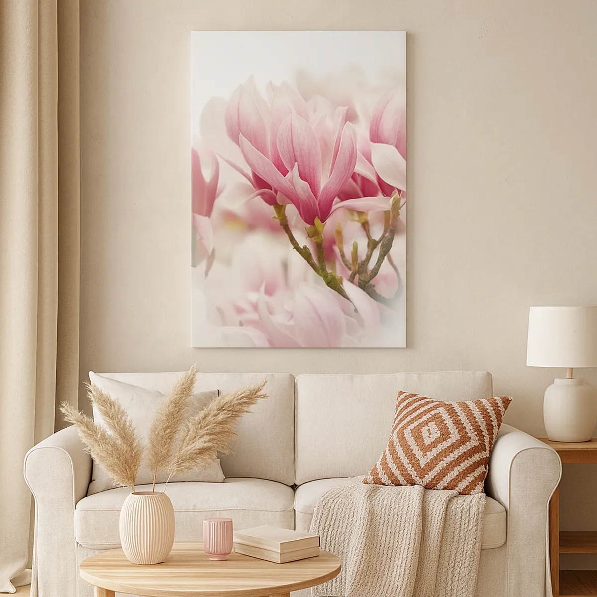 Lærredstryk - Billede på lærred - Forårsblomster - 50x70 cm