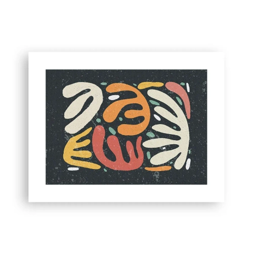 Plakat - Komposition - jeg er ved at fange dig - 40x30 cm