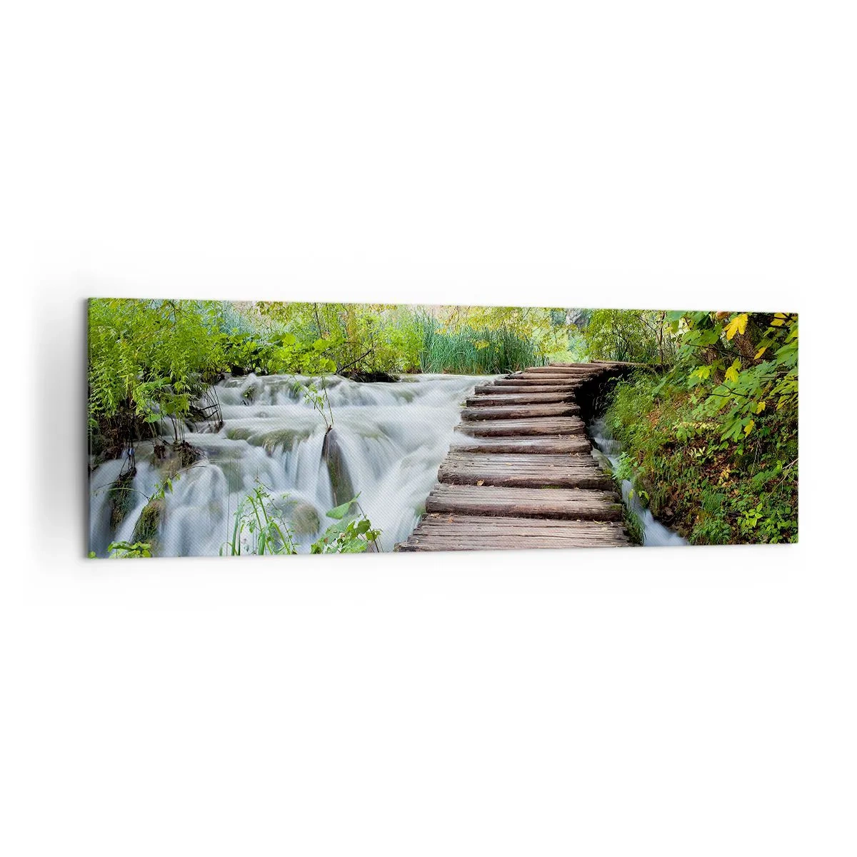 Lærredstryk - Billede på lærred - Overhovedet ikke stille vand - 160x50 cm