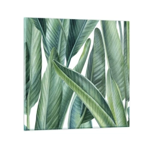 Billede på glas - Det grønne i sig selv - 30x30 cm