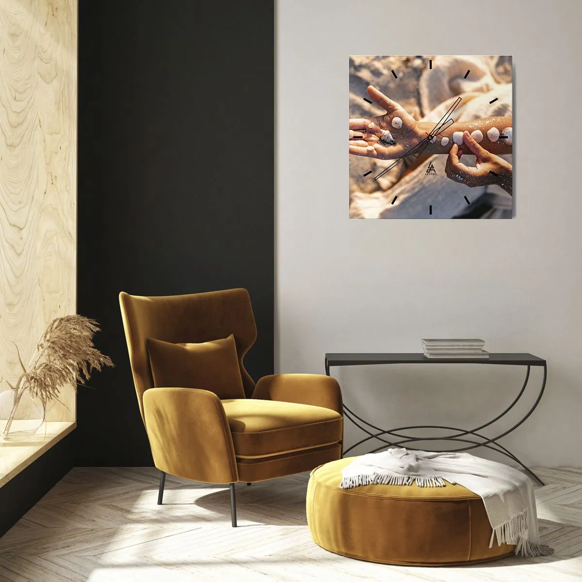 Vægur, Uret - Skønhed inden for rækkevidde - 40x40 cm