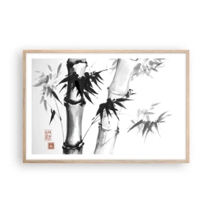 Plakat i ramme af lyst egetræ - Nærbillede af Orienten - 91x61 cm