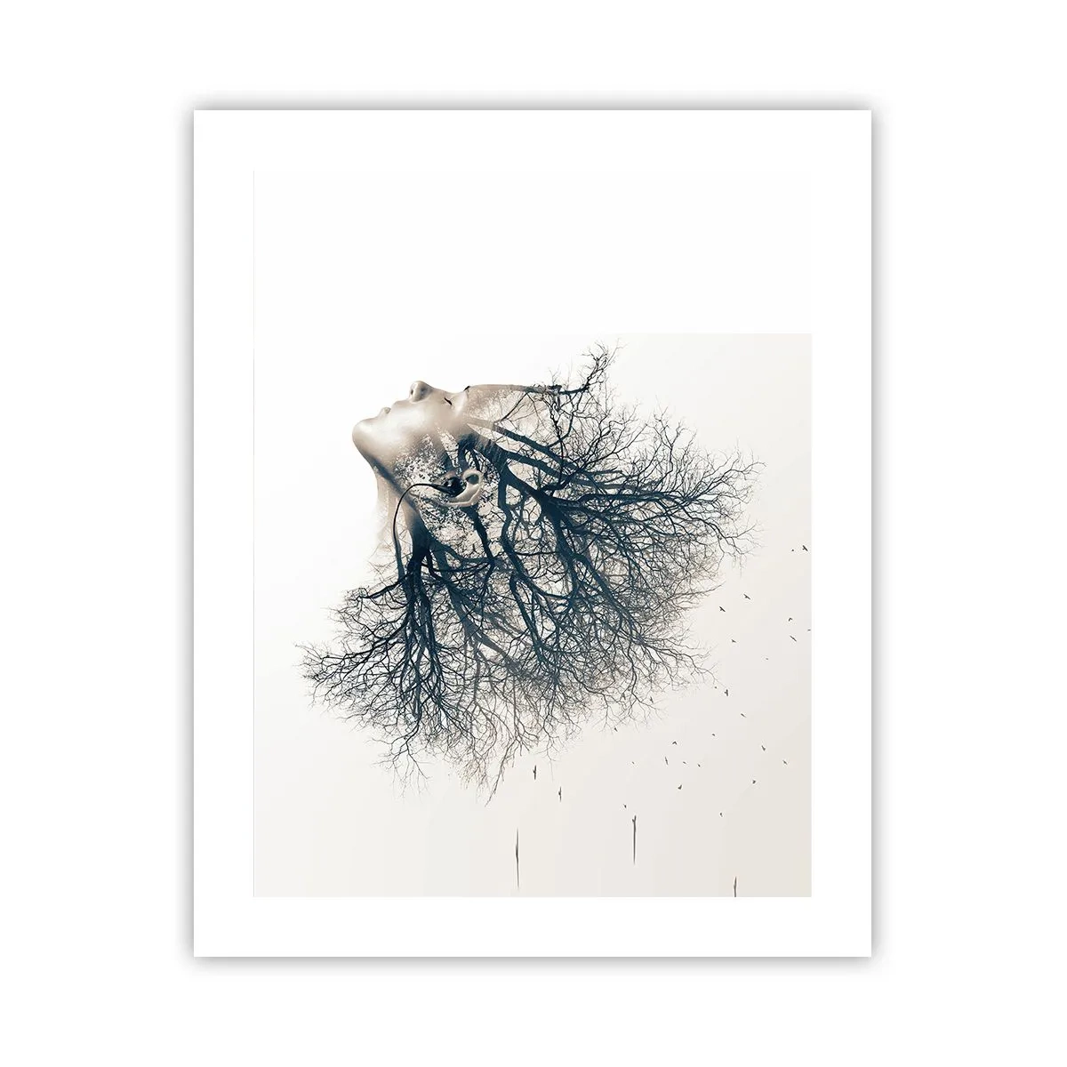 Plakat - Lyttede til træets hvisken - 40x50 cm