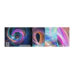Prøve Fototapet Premium Canvas - Hvor vil du tage mig hen? - Abstraktion, Stykke, Vortex - 100x30 cm