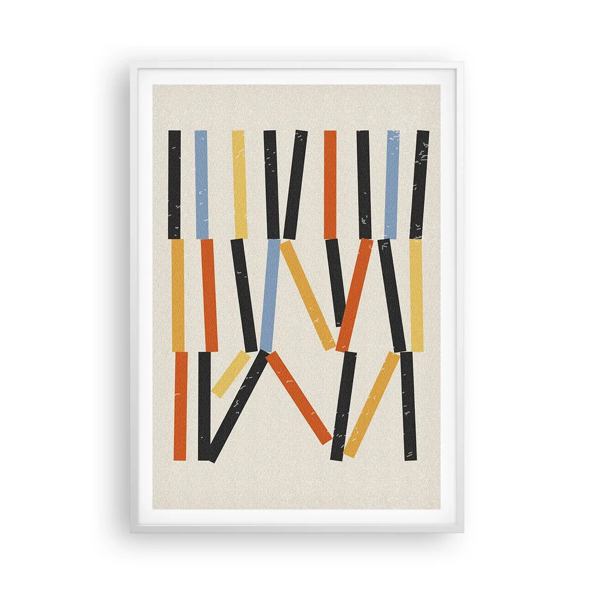 Plakat i hvid ramme - Vandret komposition - 70x100 cm