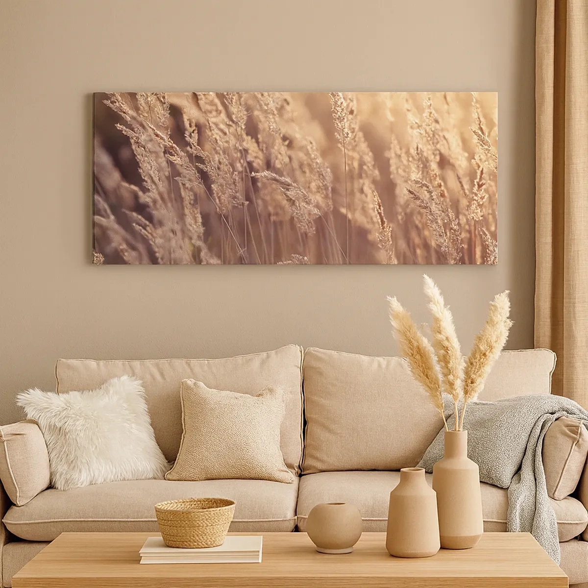 Lærredstryk - Billede på lærred - Klar til at byde efteråret velkommen - 30x30 cm