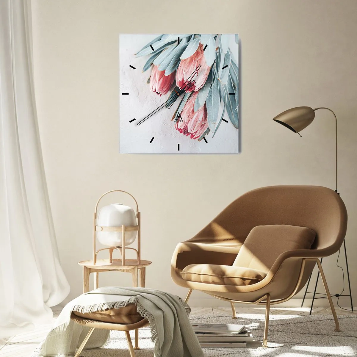 Vægur, Uret - Skammer sig over deres egen skønhed - 30x30 cm