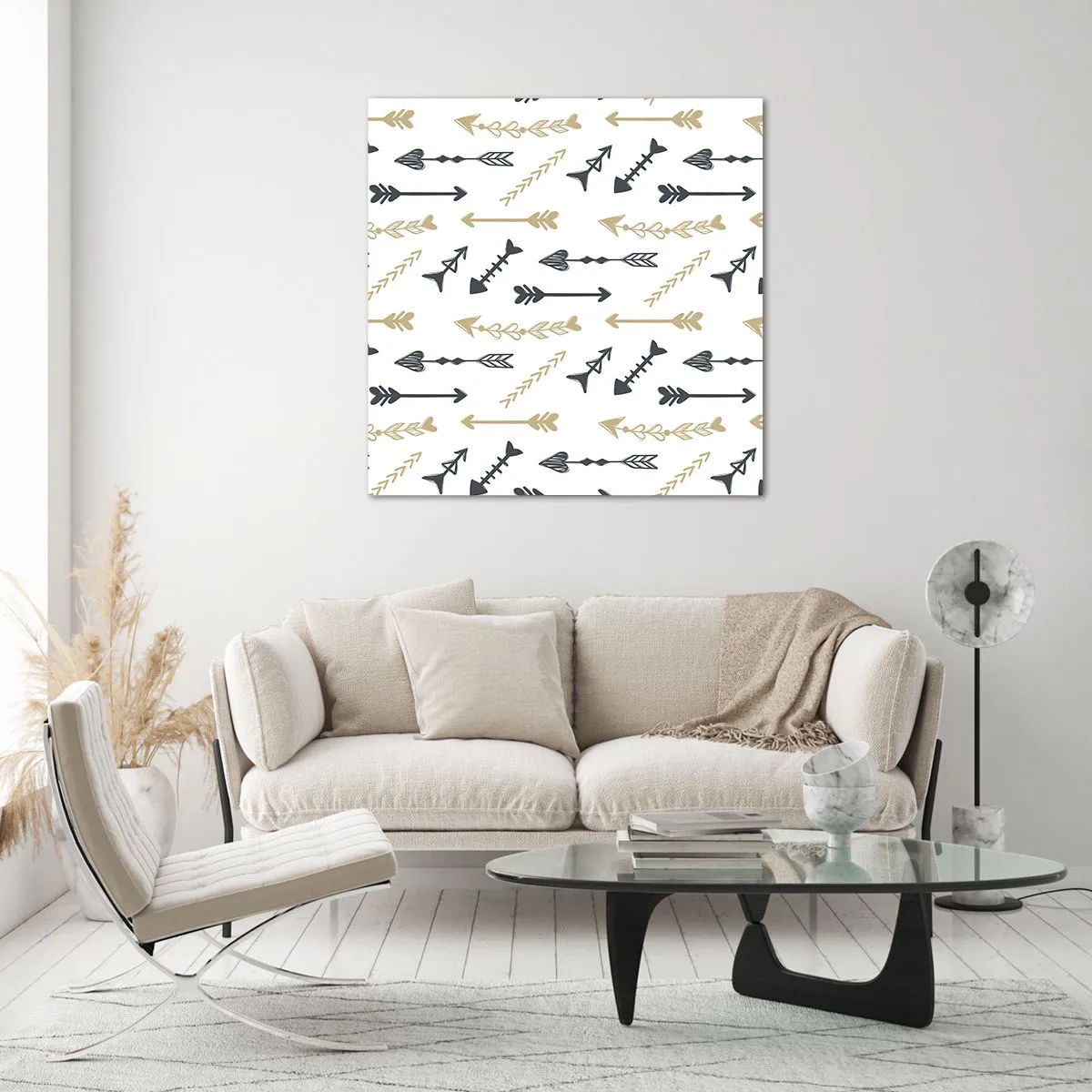 Billede på glas - Skyttens drøm - 70x70 cm