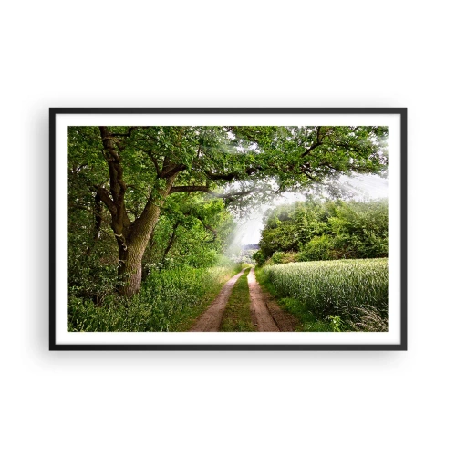 Plakat i sort ramme - Et in Arcadia ego - 91x61 cm