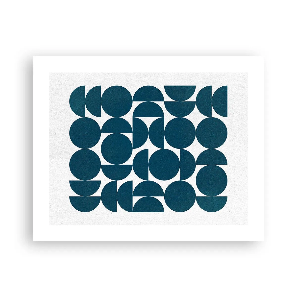 Plakat - Cirkler og halvcirkler - 50x40 cm