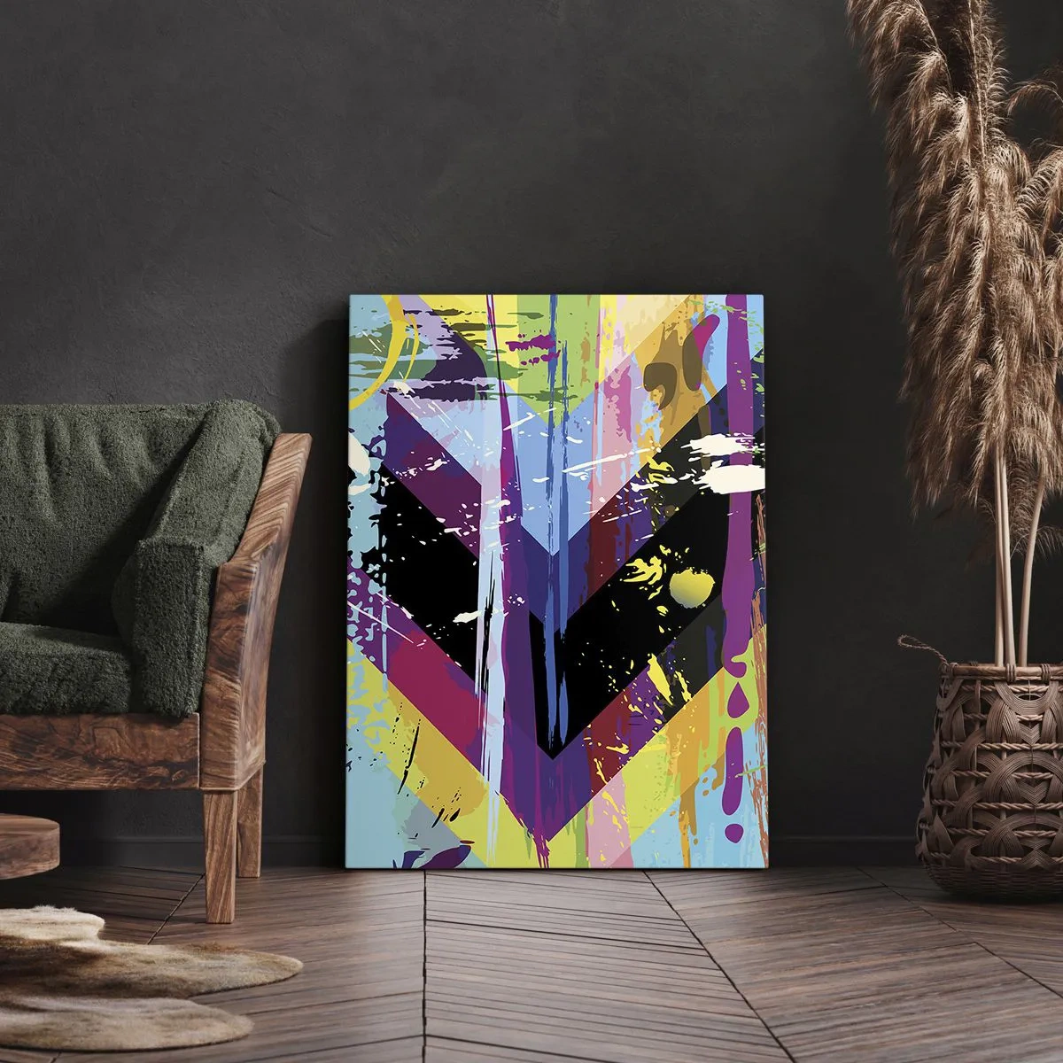 Lærredstryk - Billede på lærred - Fra top til bund - 65x120 cm