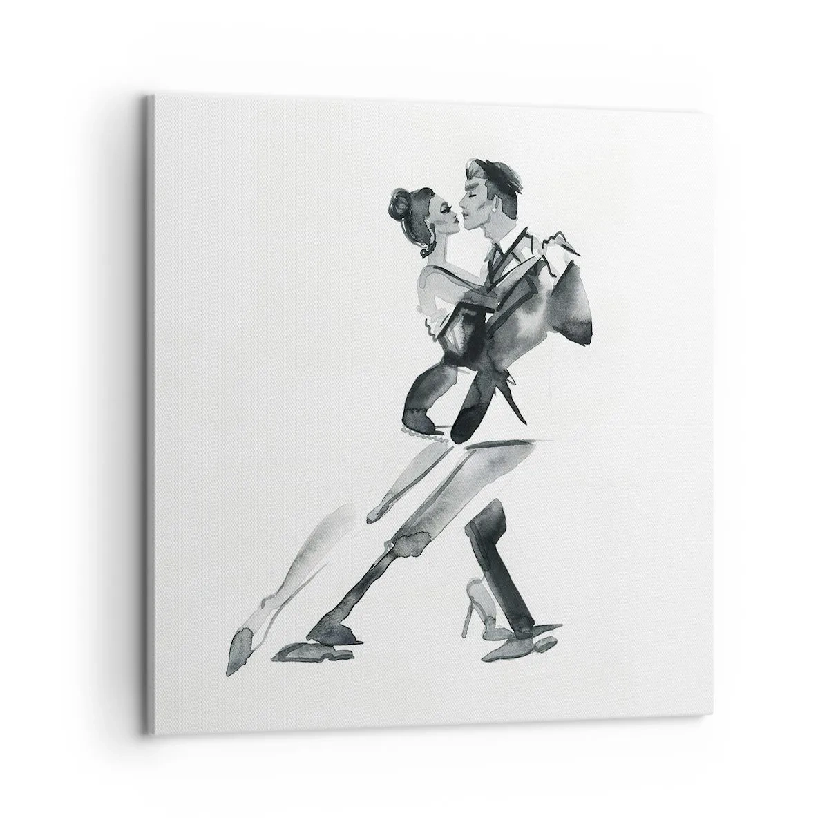 Lærredstryk - Billede på lærred - I én rytme - 60x60 cm