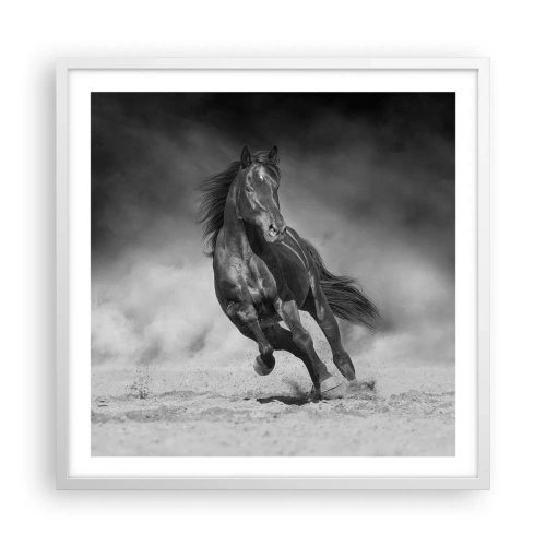 Plakat i hvid ramme - Værdig til emiren selv - 60x60 cm