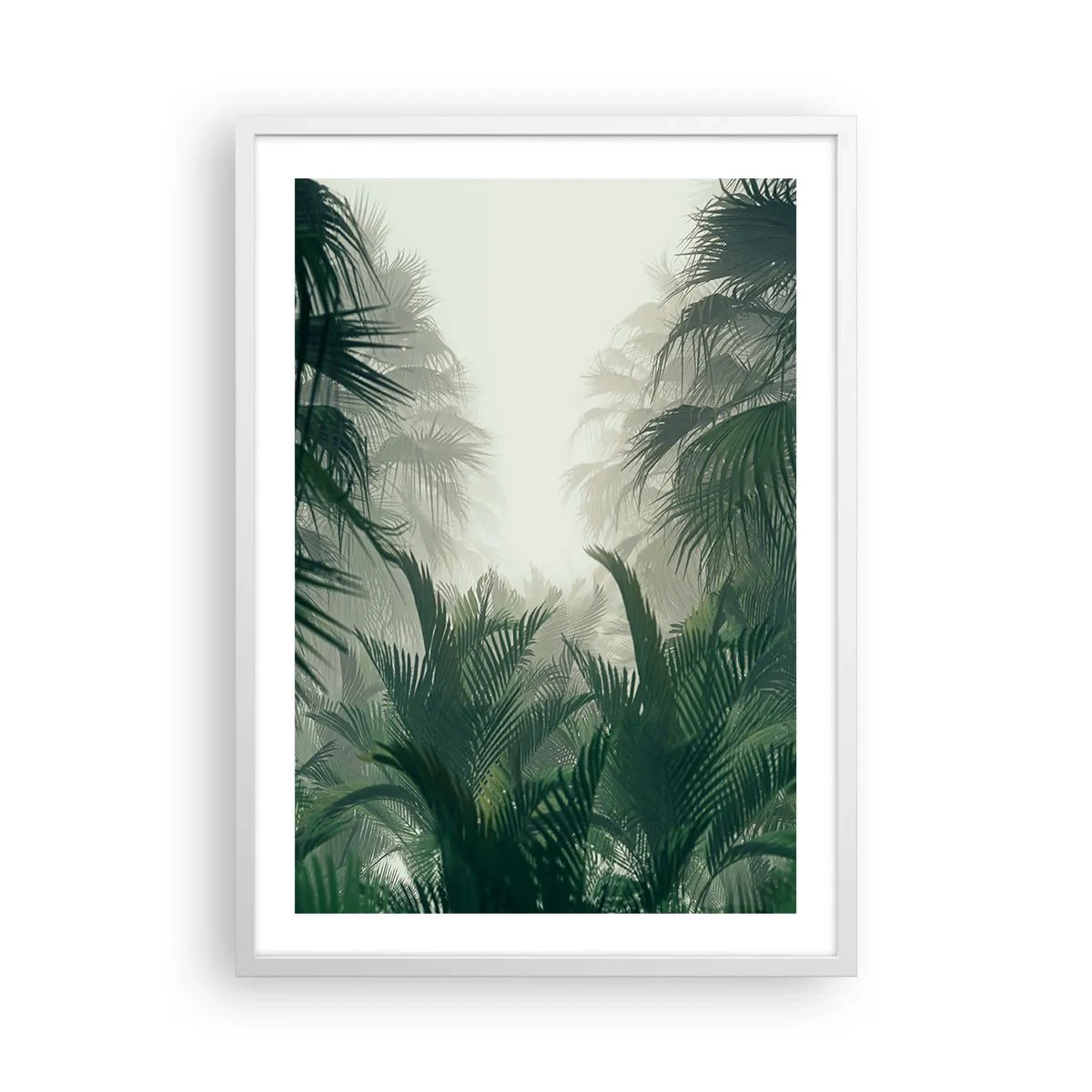 Plakat i hvid ramme - Tropisk mysterium - 50x70 cm