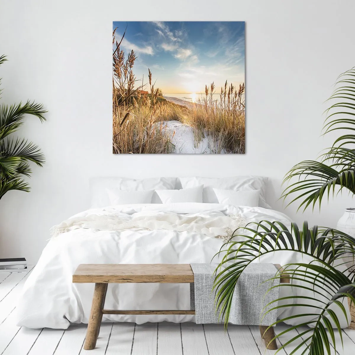 Lærredstryk - Billede på lærred - Nordstrand - 50x50 cm