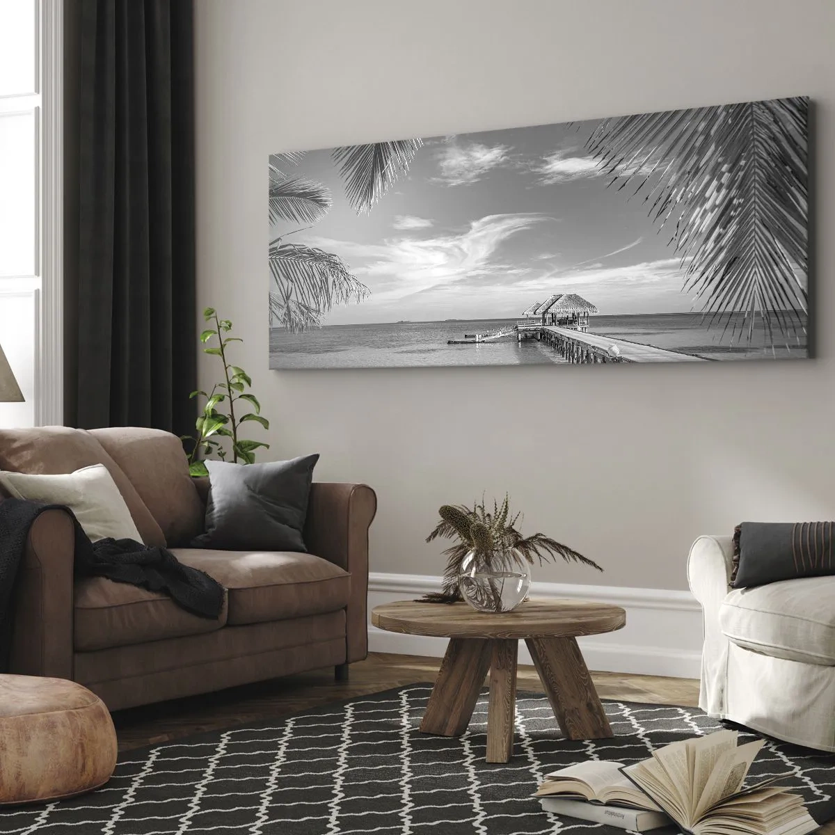 Lærredstryk - Billede på lærred - Et minde eller en drøm? - 140x50 cm