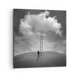 Lærredstryk - Billede på lærred - Alt er muligt - 60x60 cm