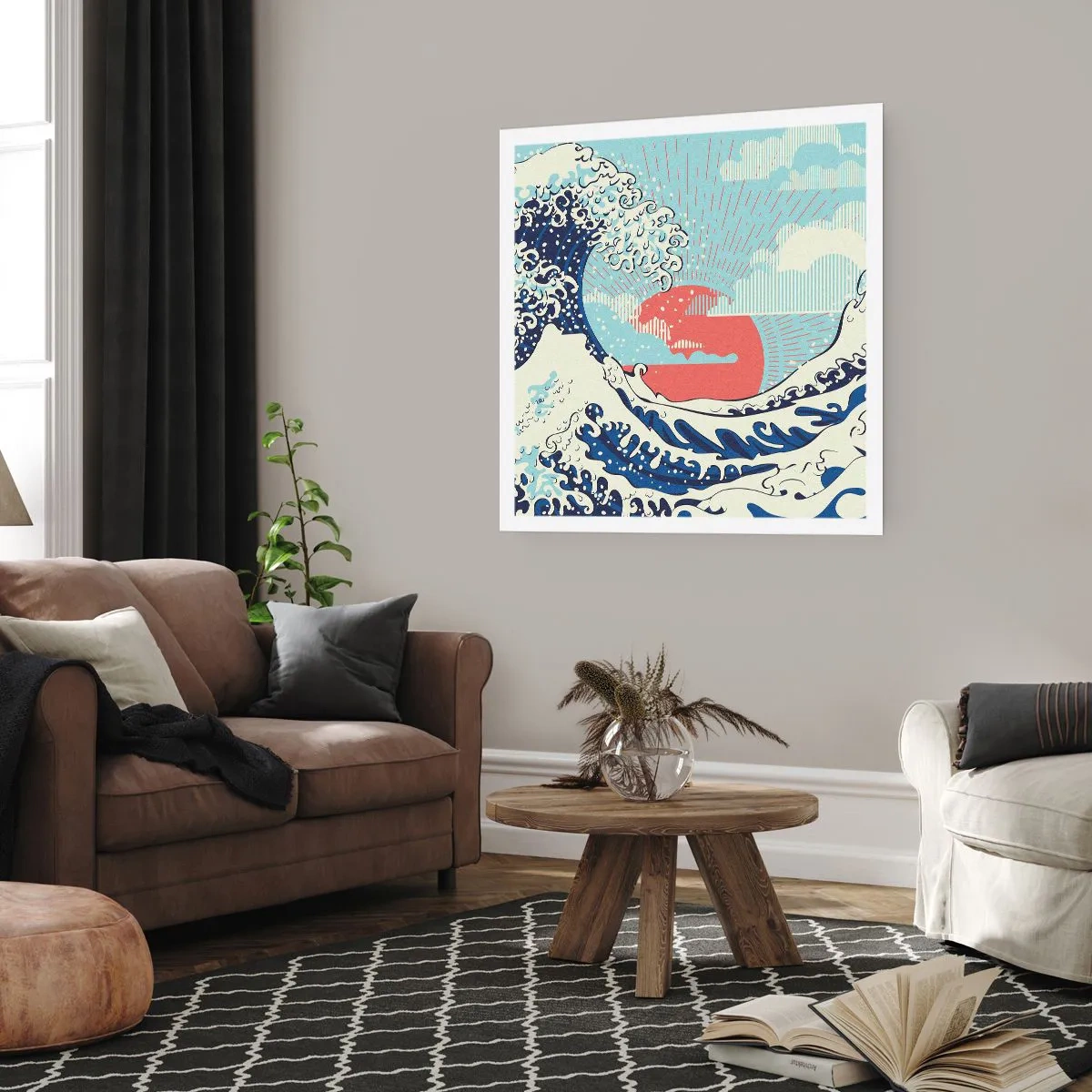 Plakat - Fra japanske inspirationer - 40x40 cm