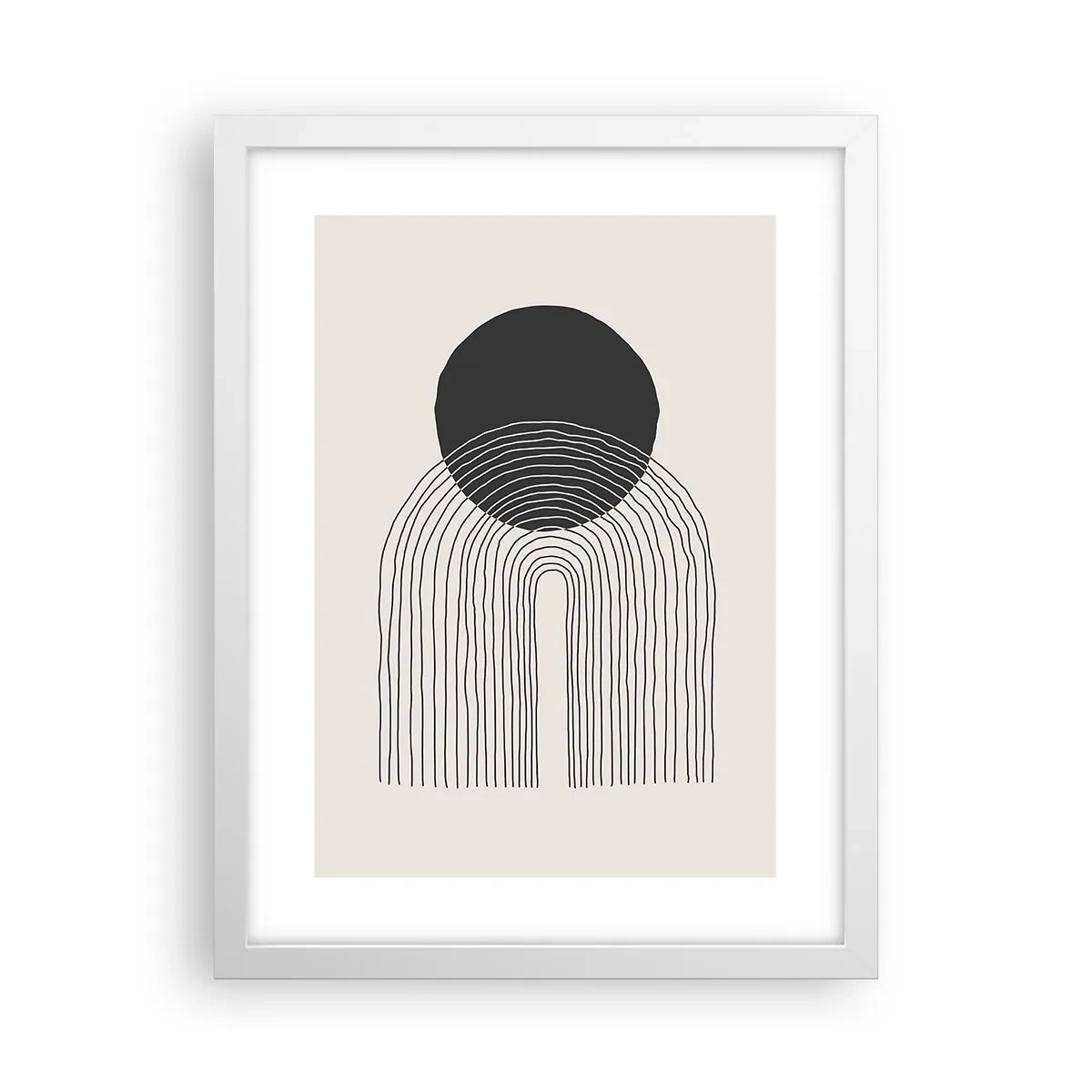 Plakat i hvid ramme - Rystende og selvsikker - 30x40 cm