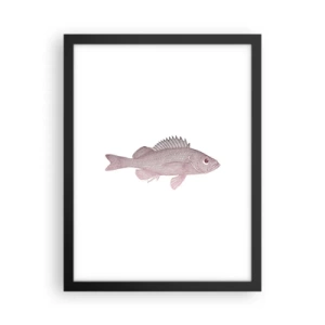 Plakat i sort ramme - Fisk med store øjne - 30x40 cm
