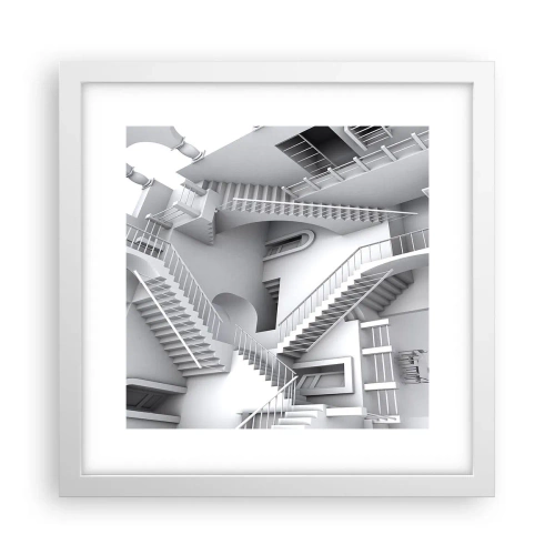 Plakat i hvid ramme - Rummets paradokser - 30x30 cm
