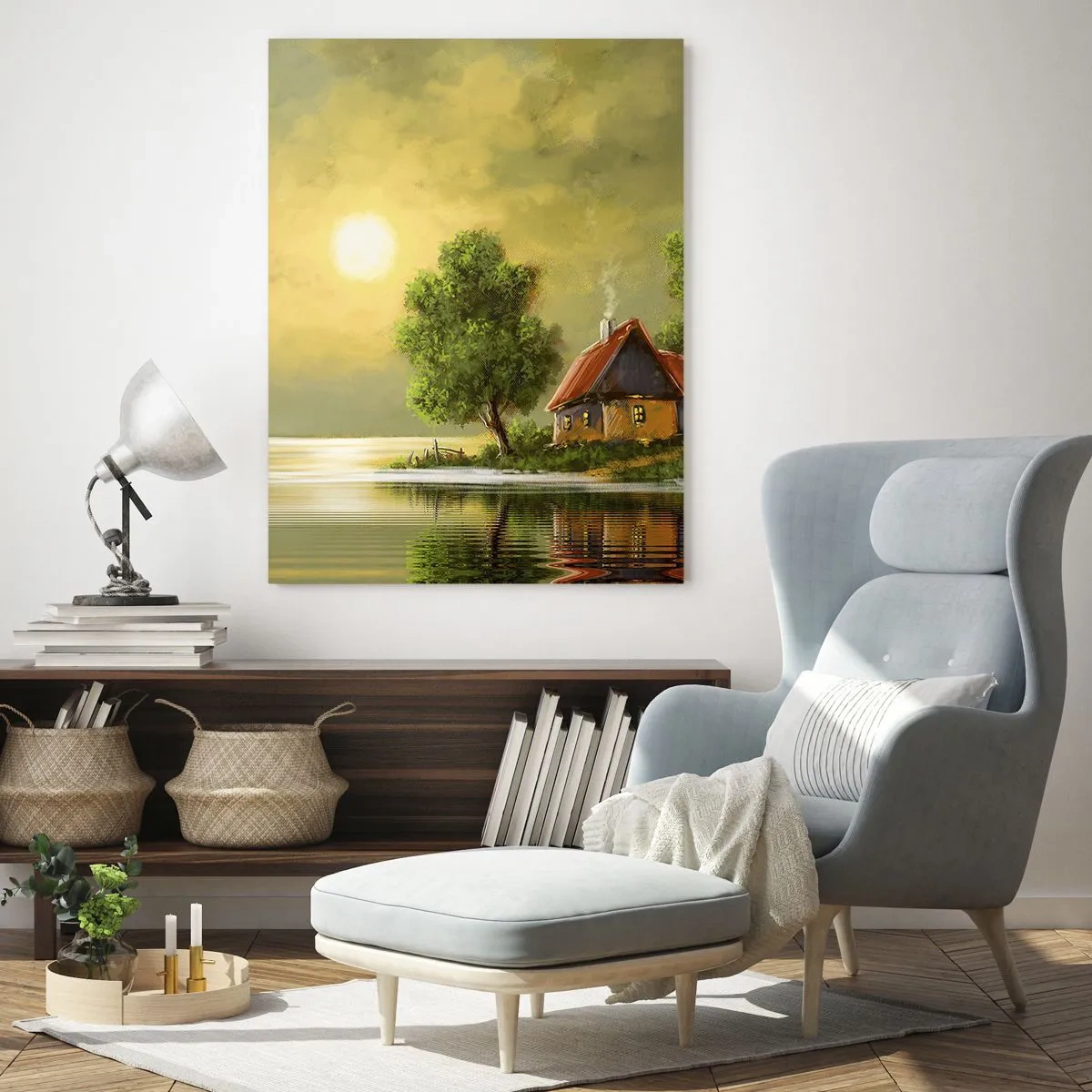 Billede på glas - Smukt, som fra et billede - 50x70 cm