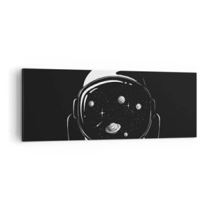 Lærredstryk - Billede på lærred - Flot udsigt - 140x50 cm