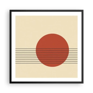 Plakat i sort ramme - Og så videre - 60x60 cm