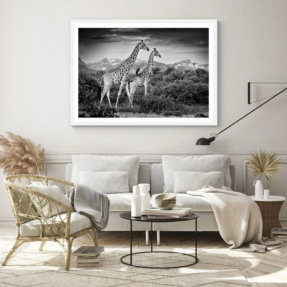 Plakat i hvid ramme - Afrikas overklasse - 70x50 cm