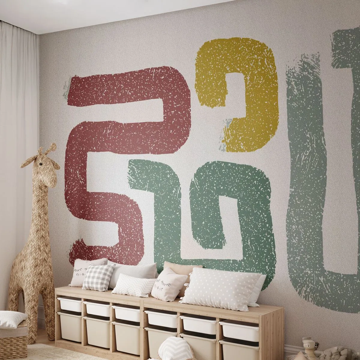 Fototapet på mål Premium Sand - På et ukendt sprog - Stykke, Minimalisme, Ruller rundt