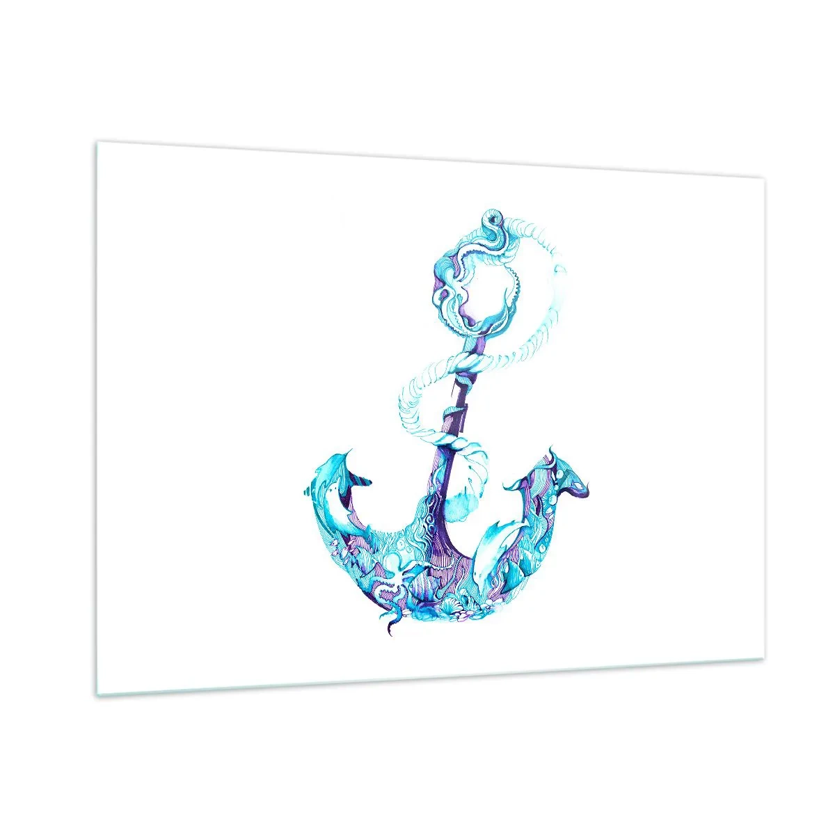 Billede på glas - Forvalter af havets hemmeligheder - 100x70 cm