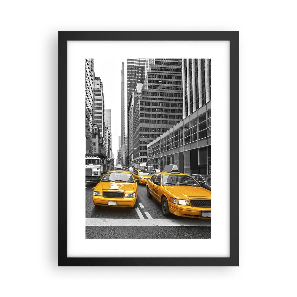 Plakat i sort ramme - Det er os, der farver byen - 30x40 cm