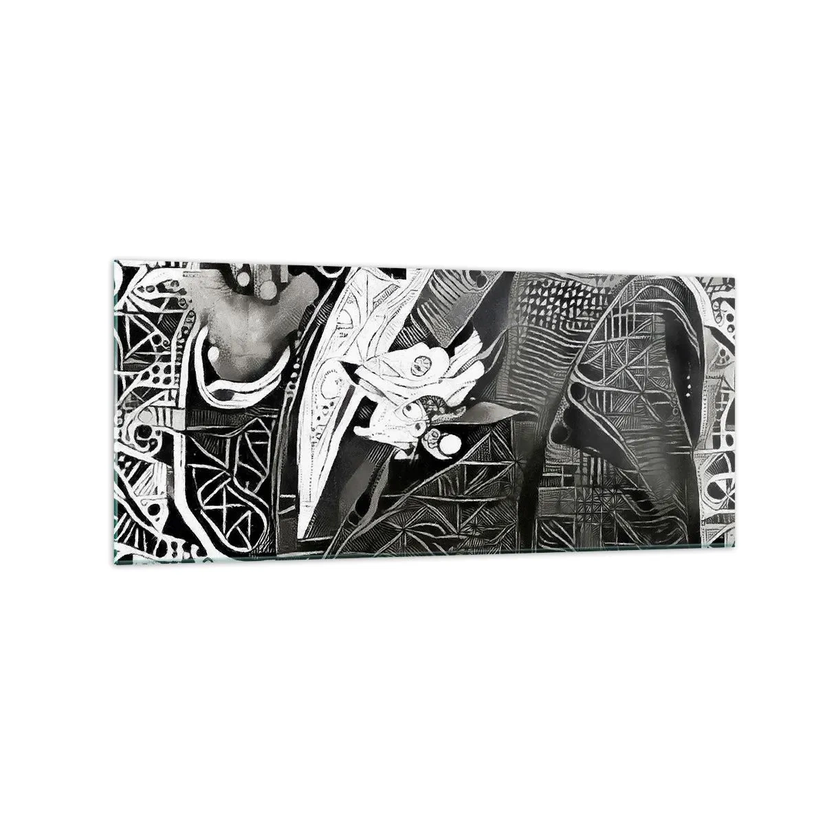 Billede på glas - Bare en tilsyneladende grå mand - 120x50 cm