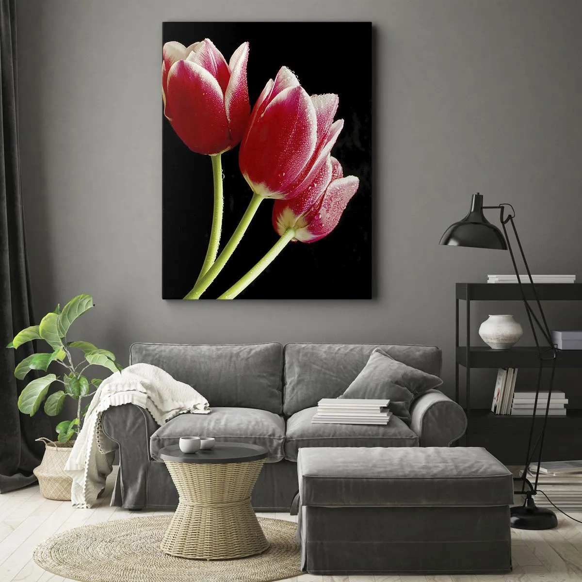 Lærredstryk - Billede på lærred - Løftet om ren kærlighed - 50x70 cm