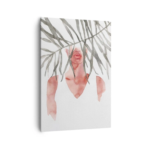 Lærredstryk - Billede på lærred - Tropernes dame - 70x100 cm