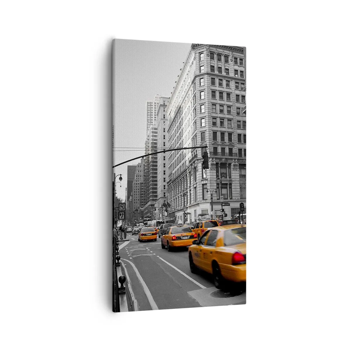 Lærredstryk - Billede på lærred - Storbyens sol - 55x100 cm