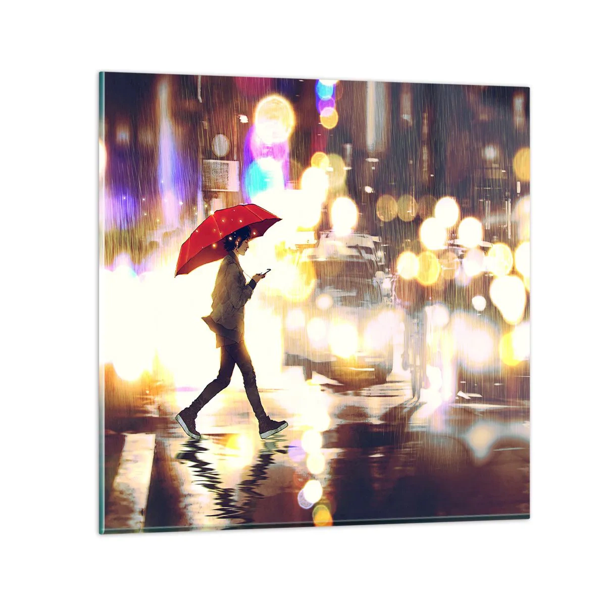 Billede på glas - Alligevel solrigt - 30x30 cm