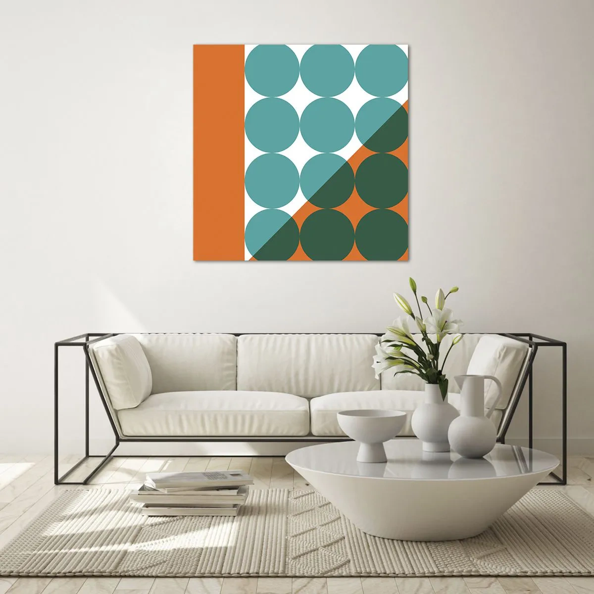 Billede på glas - Op og over - 70x70 cm