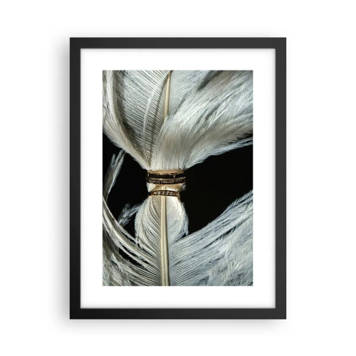 Plakat i sort ramme - ...og jeg vil ikke forlade dig... - 30x40 cm
