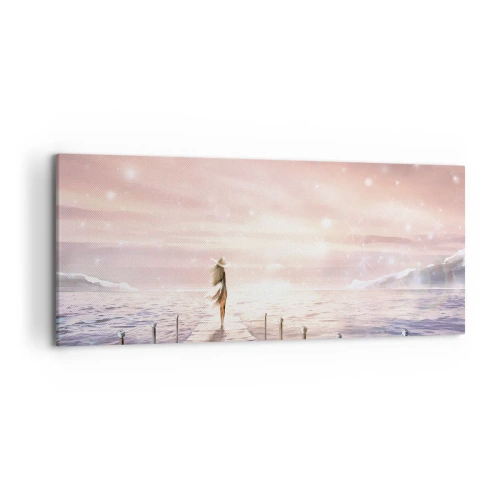 Lærredstryk - Billede på lærred - I lyset af en drøm - 120x50 cm