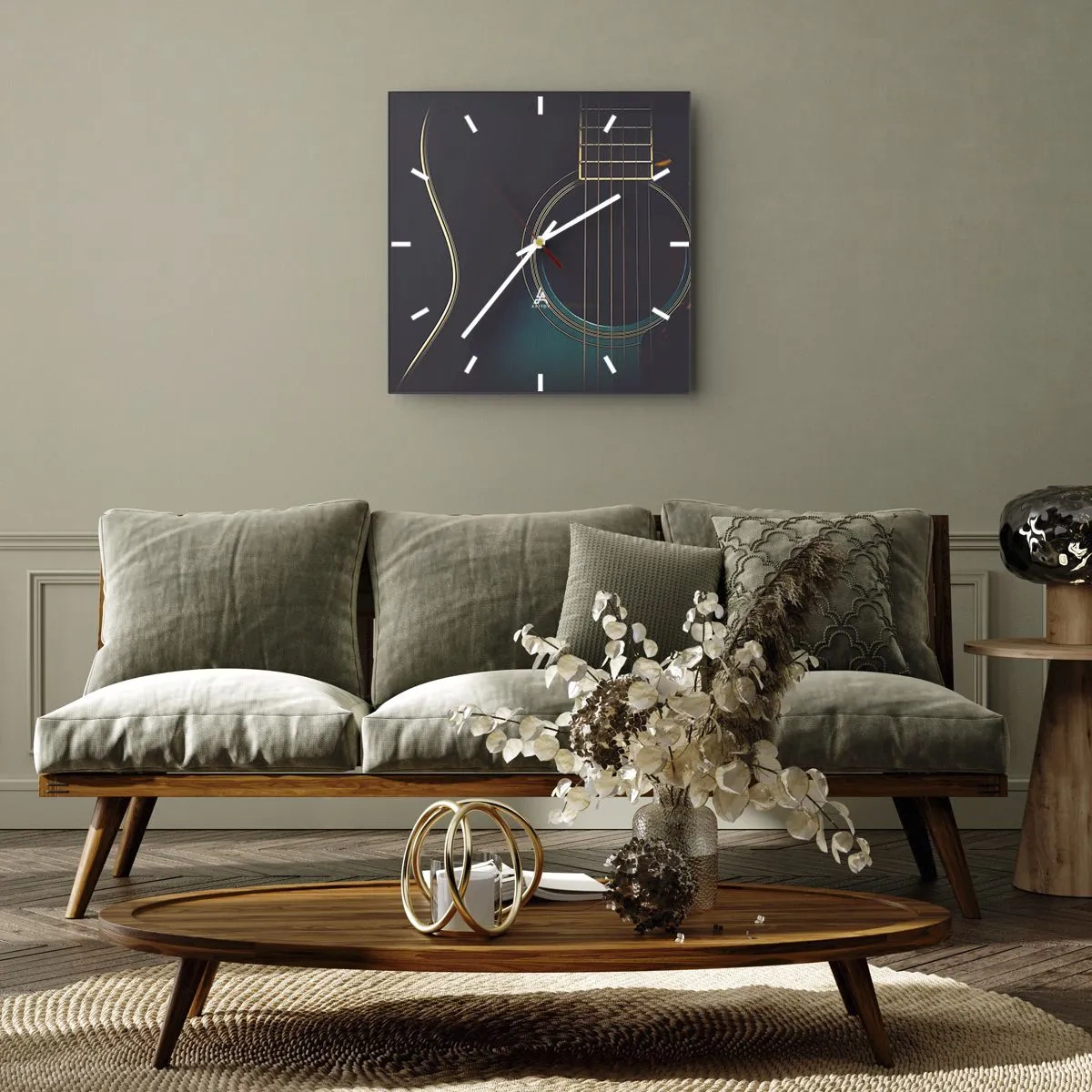 Vægur, Uret - Et øjeblik før det lyder - 40x40 cm