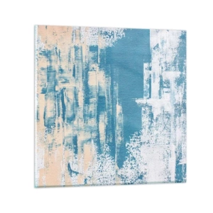 Billede på glas - Gennem istappen - 70x70 cm