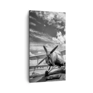 Lærredstryk - Billede på lærred - Jeg kan ikke vente! - 45x80 cm